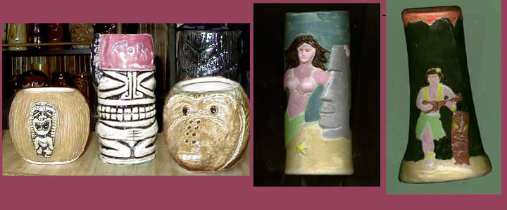 Tiki King's luau 2001 Tiki Mugs