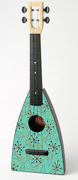 atomic age fluke Ukulele by Tiki King