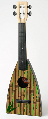 Tiki King custom Bamboo Fluke Ukulele