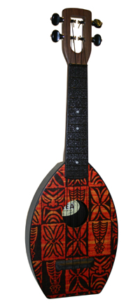 Barkcloth Flea Ukulele by Tiki King