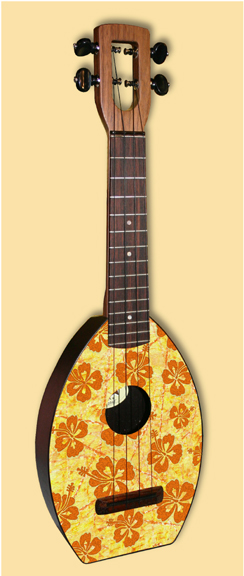 Tiki King custom batik flea Ukulele