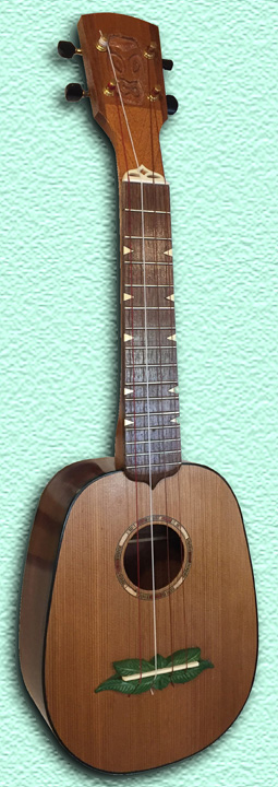 Bloodwood concert Ukulele #1 by Tiki King