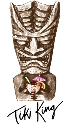 Tiki tee shirt 3, close up