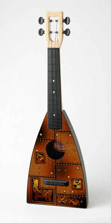 Steampunk/Clockwork fluke Ukulele by Tiki King