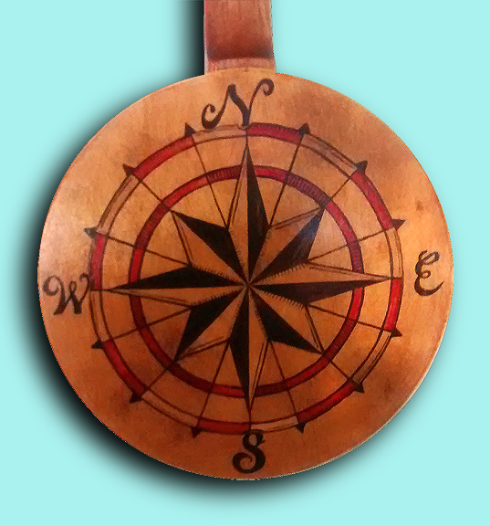 compass theme Banjo Uke detail by Tiki King, from: www.tikiking.com