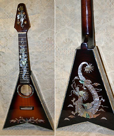 Tiki King's dragon ukulele