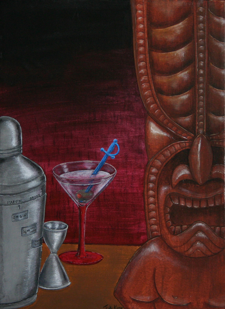 Eight to One, a painting by Tiki King