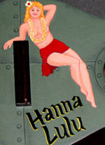 Hanna Lulu, an art pin-up ukulele by Tiki King