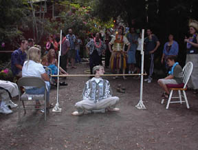  Jeff, diong the limbo at Tiki King's luau