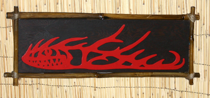 Kahiki Fire Fish wall plaque by Tiki King