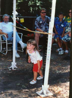 a little limbo at the Tiki King Luau