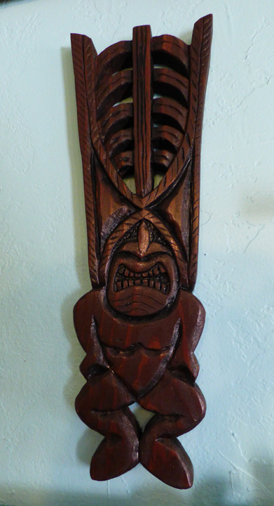 Pine Ku 6, a carving by Tiki King