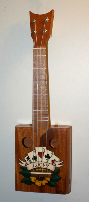 Tiki King custom cigar box Ukulele