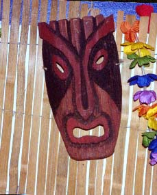 mask 3, a carving by Tiki King