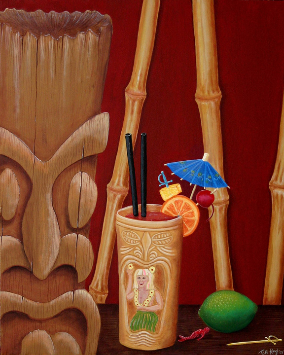 Otto's Downfall, a painting by Tiki King