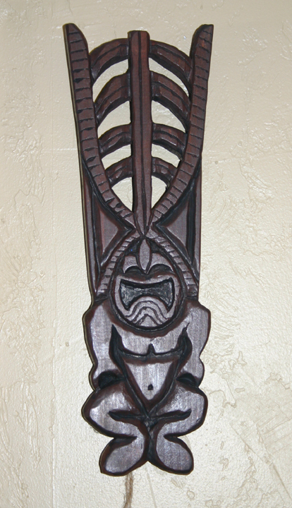 Pine Ku 3, a carving by Tiki King