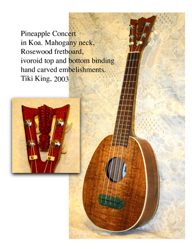 Tiki King's pineapple concert Ukulele 3