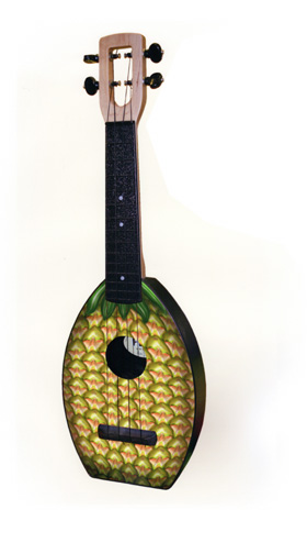 Tiki King custom pineapple Flea Ukulele