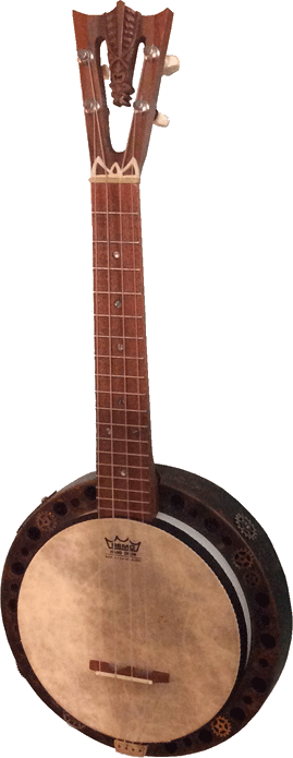 Steampunk Style Banjo Uke by Tiki King