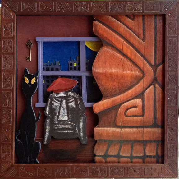 They wore hats 3D, a painting by Tiki King