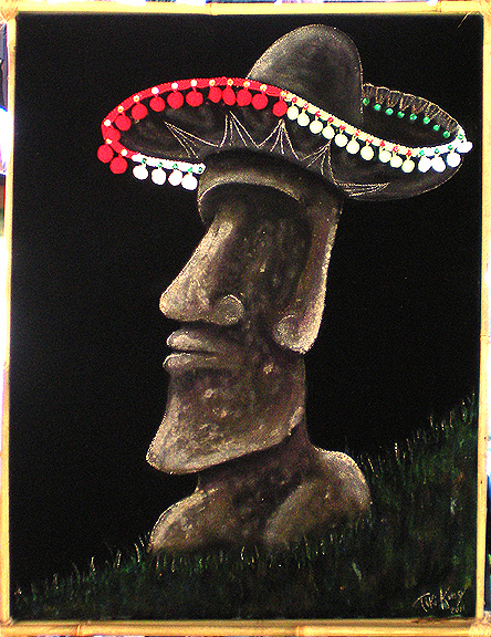 They wore Hats 2, a painting by Tiki King