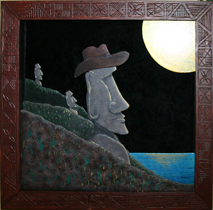 They wore hats 3D, a painting by Tiki King