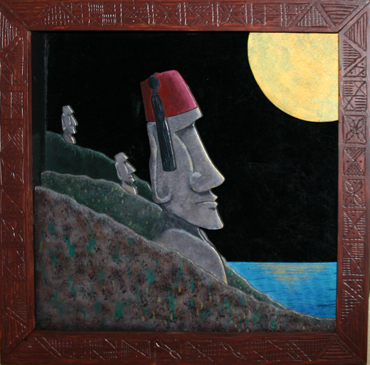 They wore hats 3D, a painting by Tiki King