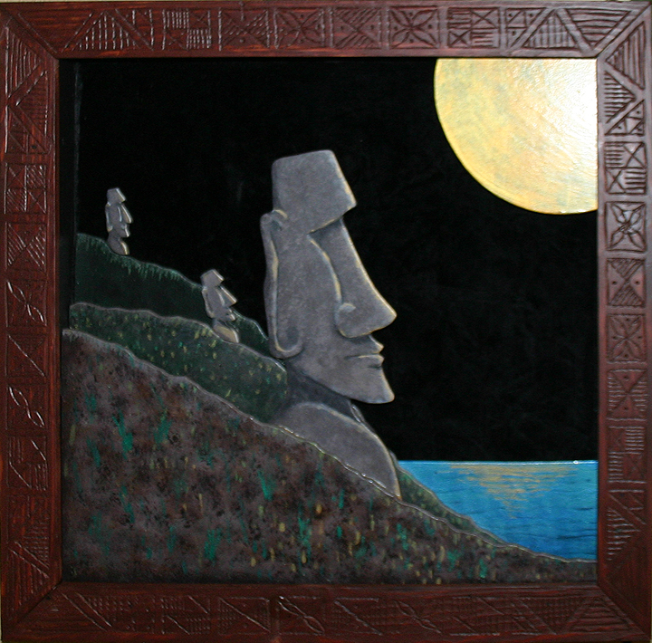 They wore hats 3D, a painting by Tiki King