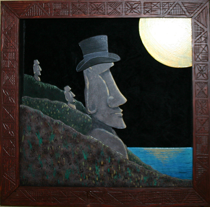 They wore hats 3D, a painting by Tiki King