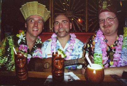 Tiki King, Otto Von Stroheim, and King Kukulele at the Kahiki