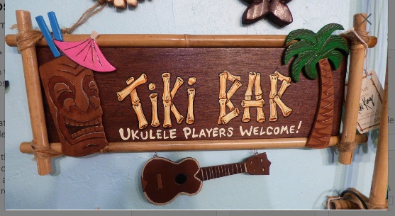 tiki bar sign, mixed media by Tiki King