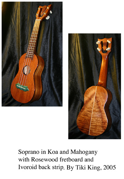 mohagany Tiki ukulele