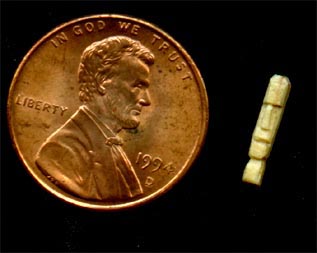  a really tiny tiki, carved by Tiki King