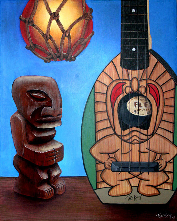 Ty's Tiki's, a painting by Tiki King