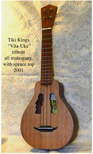 Tiki King's Vita Uke tribute ukulele