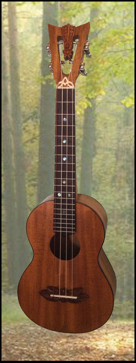 Mahogany Tenor Ukulele, Built by Tiki King, 2016