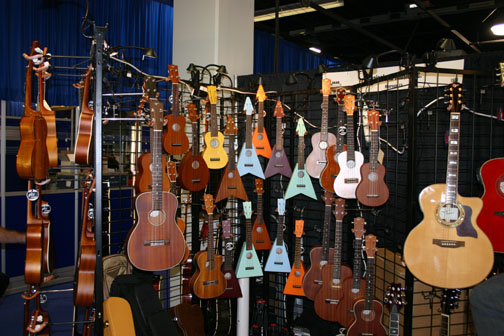 Mahalo Ukuleles at the NAMM Show January 17th-18th 2008 in Anaheim, CA.