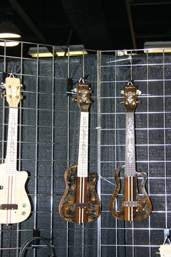 More Custom Ukes from BugsGear/EleUke at the NAMM Show January 17th-18th 2008 in Anaheim, CA.