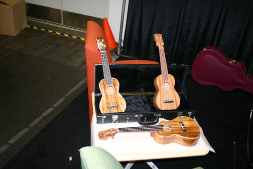 Some Ukuleles from Ayers at the NAMM Show January 17th-18th 2008 in Anaheim, CA.