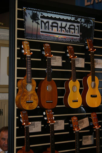 Makai Ukuleles at the NAMM Show January 17th-18th 2008 in Anaheim, CA.