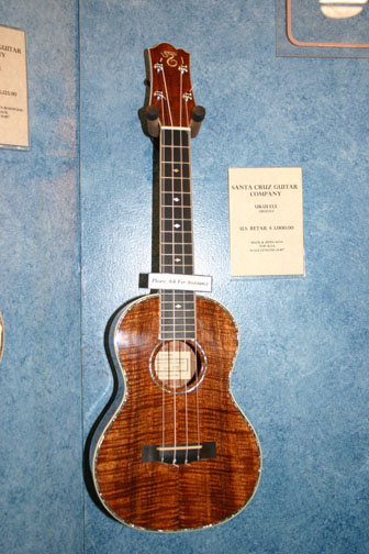 a Nice Uke from Santa Cruz Guitar at the NAMM Show January 17th-18th 2008 in Anaheim, CA.