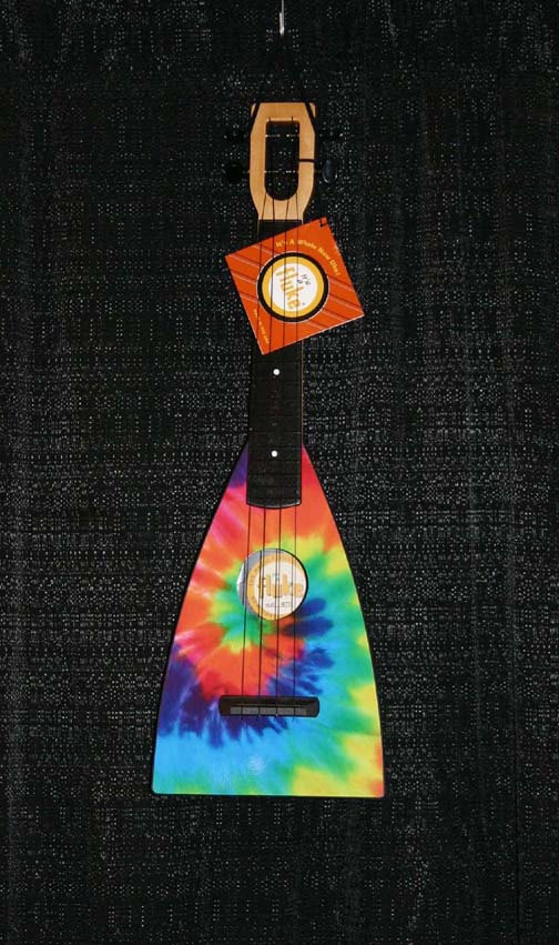 The Tie-Dye Fluke Ukulele at the NAMM Show January 16th-19th 2008 in Anaheim, CA.