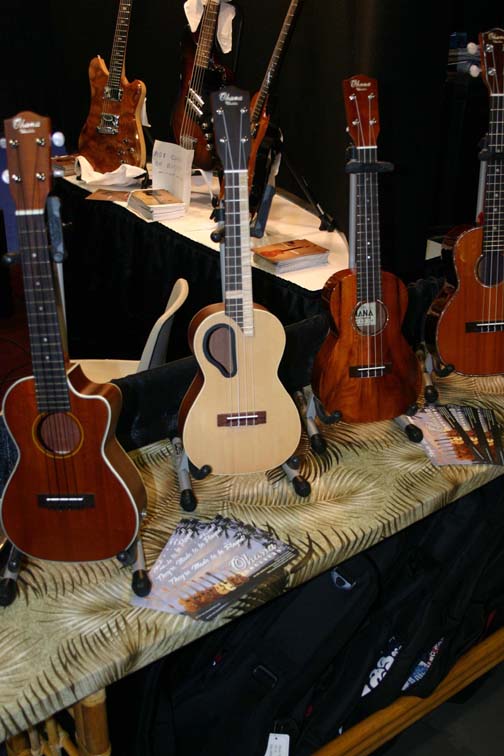New prototype Ukulele from Ohana at the NAMM Show January 16th-19th 2008 in Anaheim, CA.