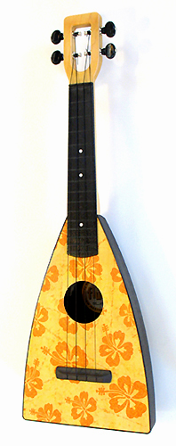 Batik Fluke Ukulele by Tiki King