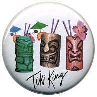 Tiki Mug Treo Button by Tiki King