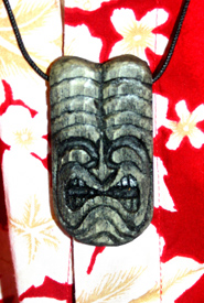 oval head necklace by Tiki King