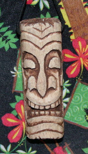 Palm Log Tiki necklace by Tiki King