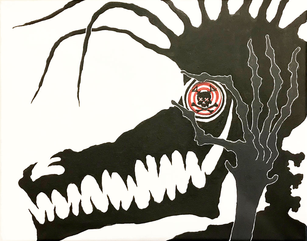 soul with booze button. A Soul painting from J.P.T.K.B